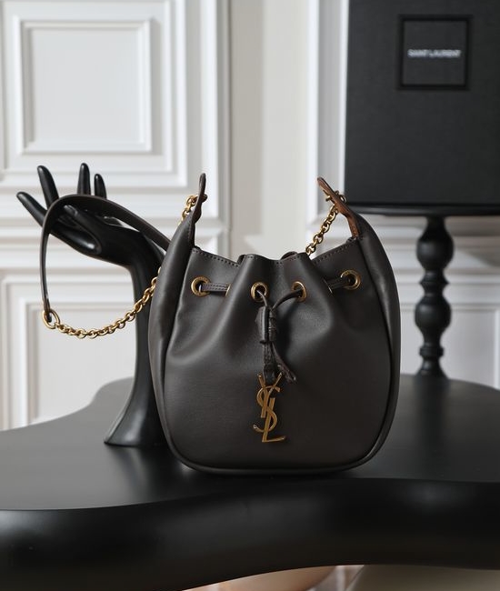 Yves Saint Laurent YSL Suede Minimalist Bucket Bag 840888