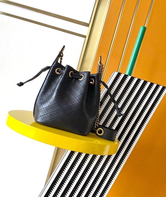 Yves Saint Laurent YSL Mini Bucket Bag Quilted Lambskin 840886