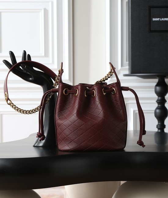 Yves Saint Laurent YSL Cassandre Quilted Bucket Bag 840886