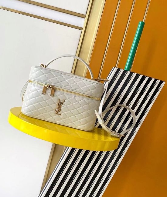 Yves Saint Laurent YSL Quilted Lambskin Crossbody Clutch 851572