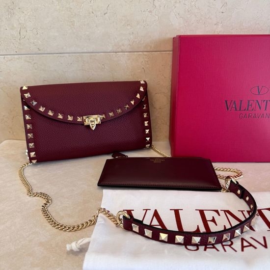Valentino Garavani Rockstud Small Leather Crossbody Bag 6704