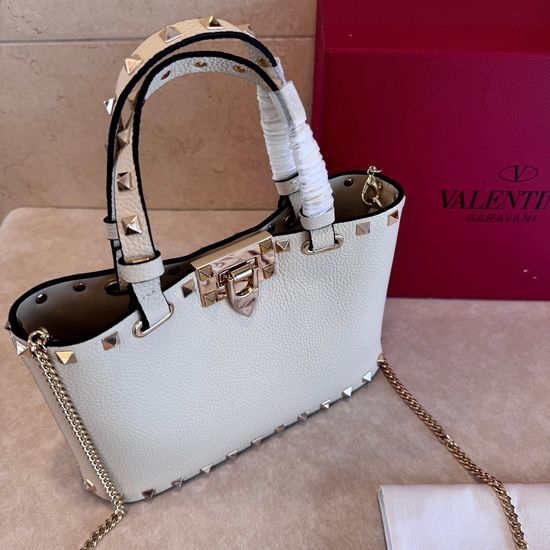 Valentino Rockstud Grainy Calfskin Crossbody Bag 8001