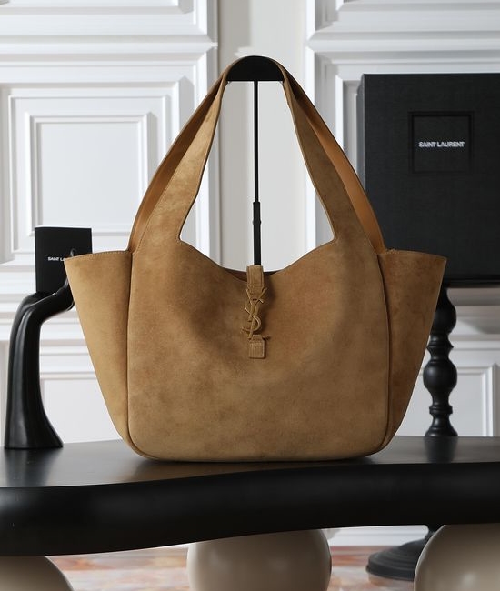 Yves Saint Laurent YSL Bea Suede Convertible Tote Bag 763435