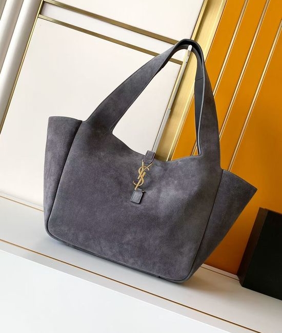 Yves Saint Laurent YSL BEA Tote Soft Suede Handbag 763435