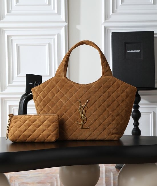 Yves Saint Laurent YSL Icare Suede Small Tote Bag 858191