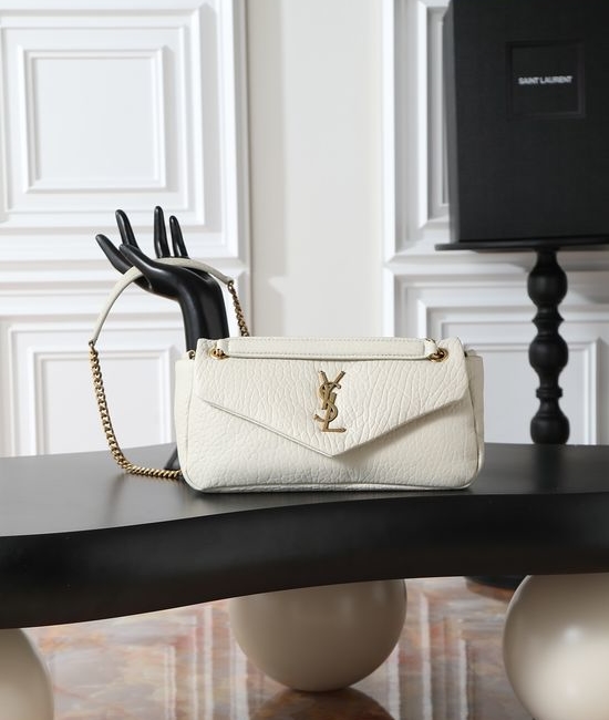 Yves Saint Laurent YSL CALYPSO Quilted Lambskin Chain Bag 734153