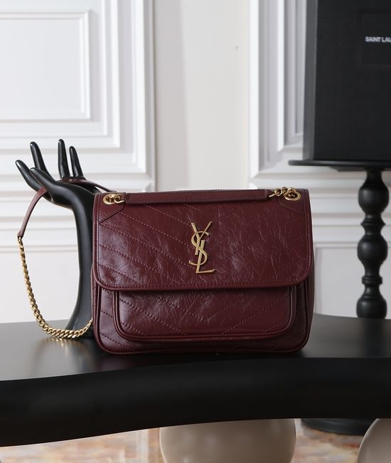 Yves Saint Laurent YSL Niki Vintage Leather Handbag 633158