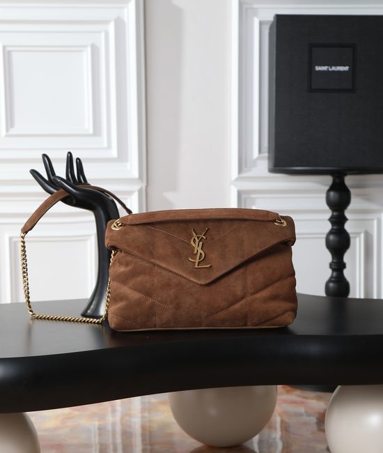 Yves Saint Laurent YSL Loulou Puffer Matte Metal Hardware Bag 577476