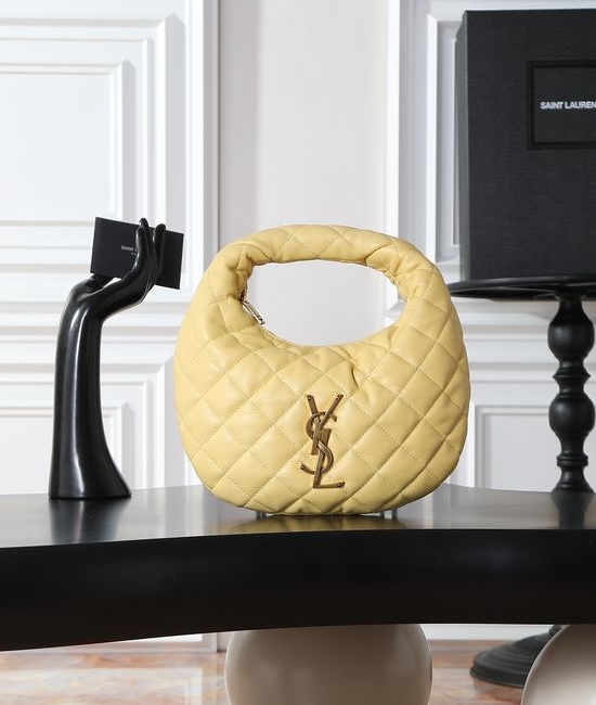 Yves Saint Laurent YSL ICARE Croissant Lambskin Bag 851689