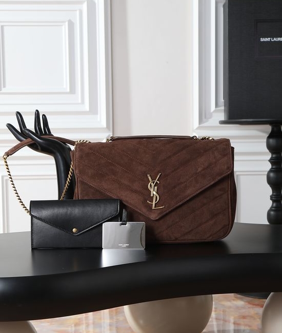 Yves Saint Laurent YSL LouLou Coffee Suede 803541