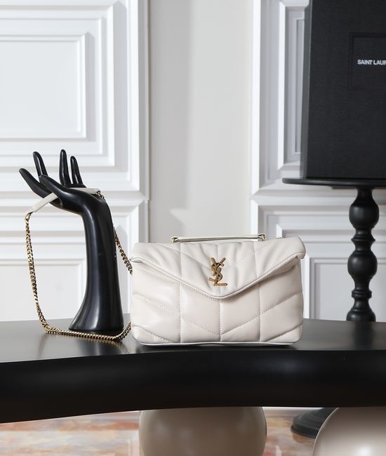 Yves Saint Laurent YSL Loulou Puffer Mini Double Chain Bag 759337