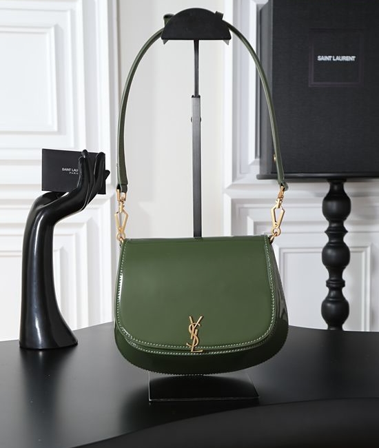 Yves Saint Laurent YSL Voltaire Adjustable Strap Saddle Bag 753824