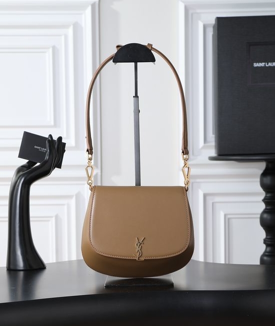 Yves Saint Laurent YSL Voltaire Woven Calfskin Shoulder Bag 753824