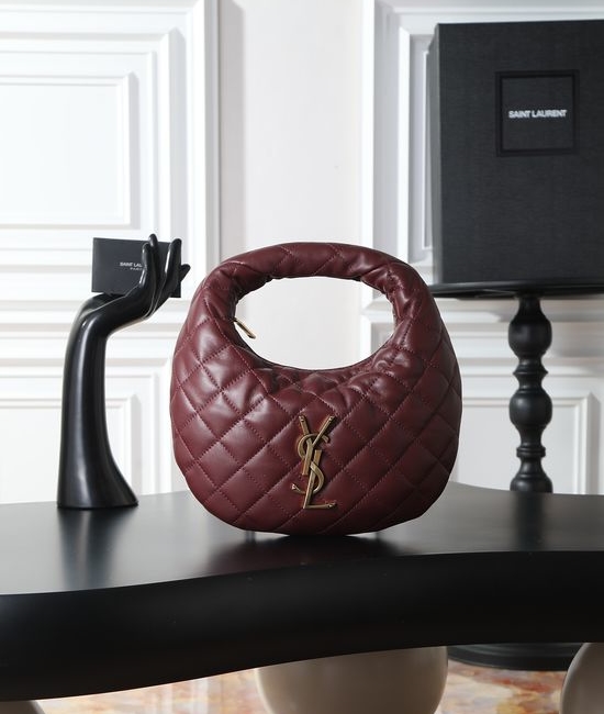 Yves Saint Laurent YSL ICARE Croissant Lambskin Bag 851689