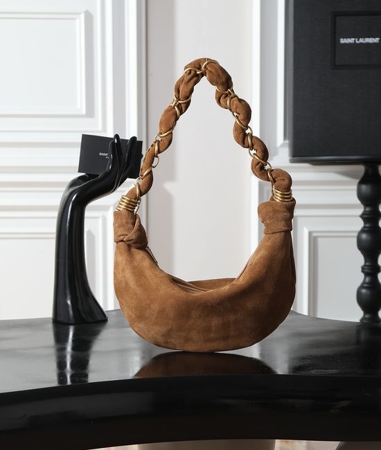Yves Saint Laurent YSL AMALIA Hobo Lambskin Shoulder Bag 862558