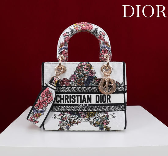 Christian Dior CD Lady Star Embroidery Bag 6814