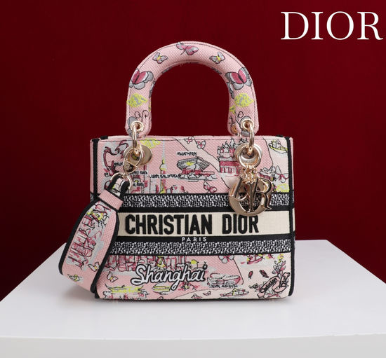 Christian Dior CD Lady Embroidered Bag 6814