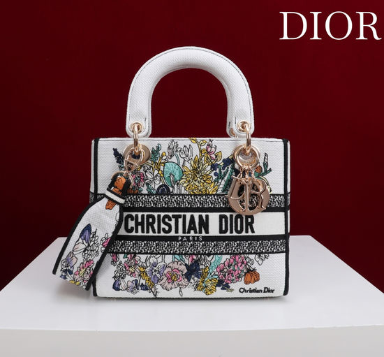 Christian Dior CD Lady Dragonfly Embroidery Bag 6814