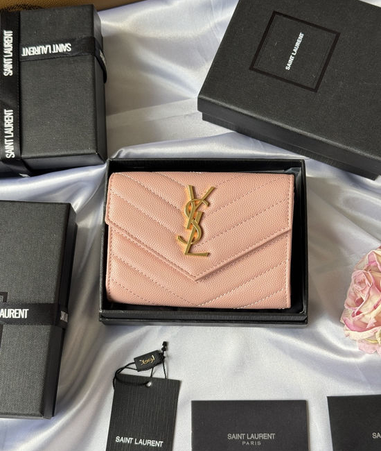 Yves Saint Laurent YSL Caviar Leather Bifold Wallet 414404