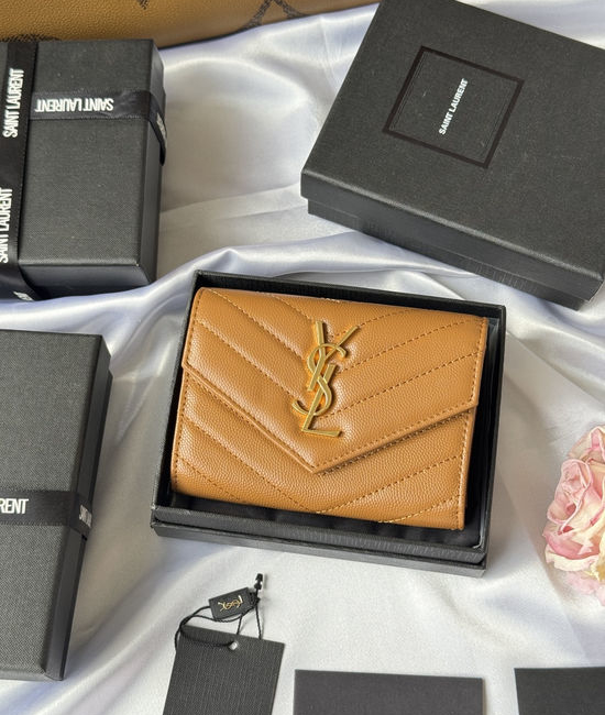 Yves Saint Laurent YSL Caviar Leather Bifold Wallet 414404