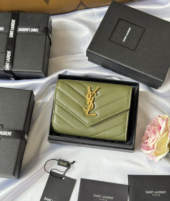 Yves Saint Laurent YSL Caviar Leather Bifold Wallet 414404