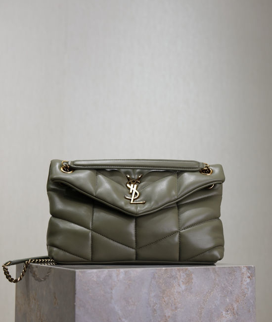 Yves Saint Laurent YSL Loulou Puffer Quilted Lambskin Chain Bag 577476