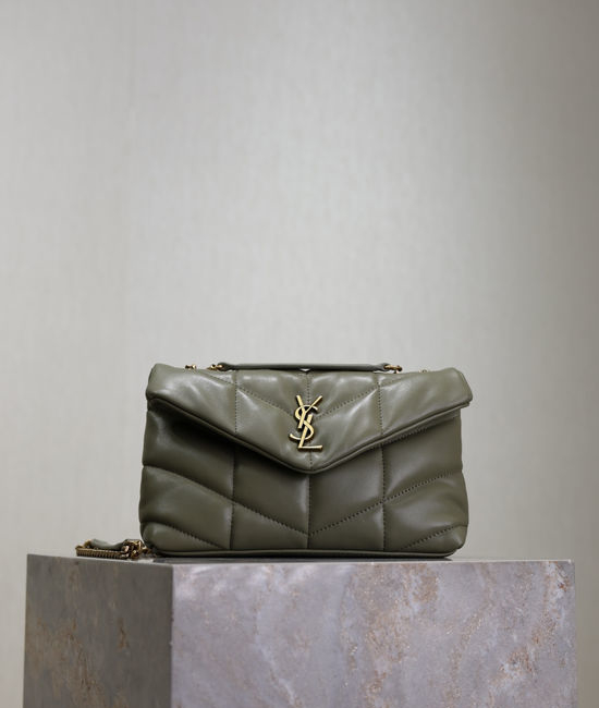 Yves Saint Laurent YSL Loulou Puffer Mini Quilted Double Chain Bag 759337