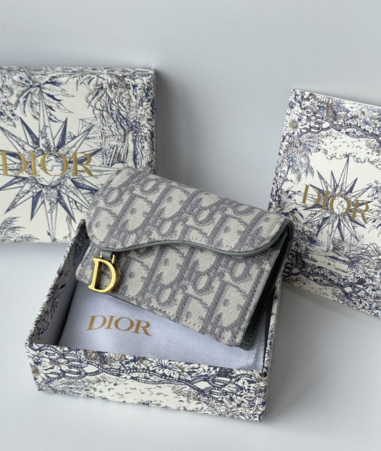 Christian Dior CD Saddle Card Holder 5611