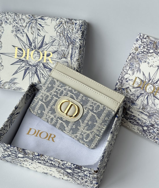 Christian Dior CD 30 Montaigne Oblique Print Card Holder S2152