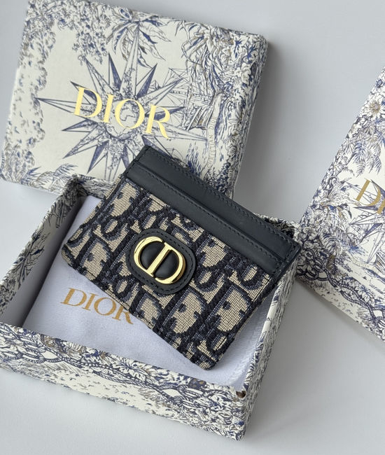 Christian Dior CD 30 Montaigne Oblique Print Card Holder S2152