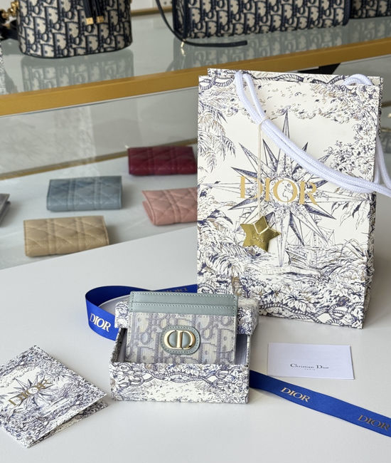 Christian Dior CD 30 Montaigne Oblique Printed Card Holder S2152