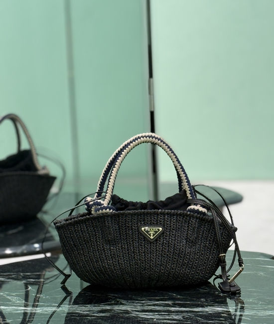 Prada Hand Crocheted Basket Bag 1BA463