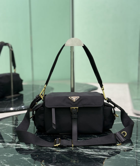 Prada Messenger Bag Nylon Casual Handbag 1BD394