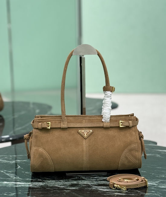 Prada SoftLux Suede Handbag 1BA426
