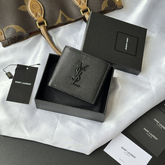 Yves Saint Laurent YSL MONOGRAM Bifold Wallet 463249