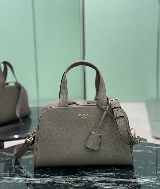 Prada Grained Leather Top Handle Bag 1BB148