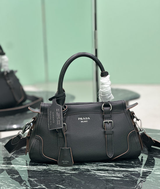 Prada Leather Top Handle Tote Bag 1BG604