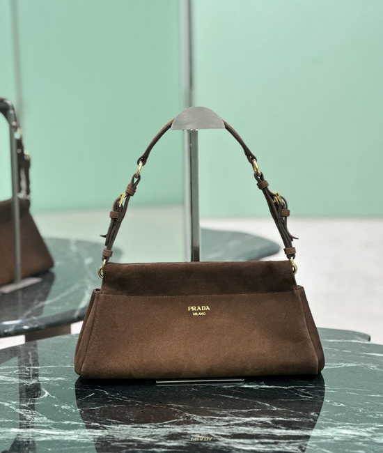 Prada Enchane Nubuck Handbag 1BC262