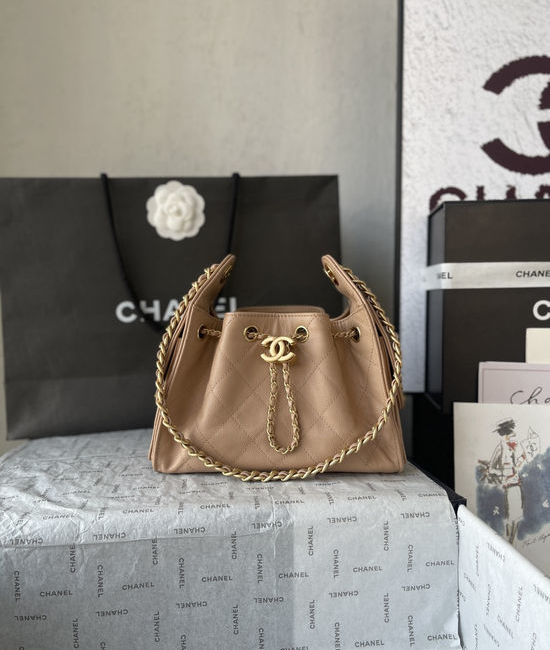Chanel hobo Drawstring Bucket Bag AS5631