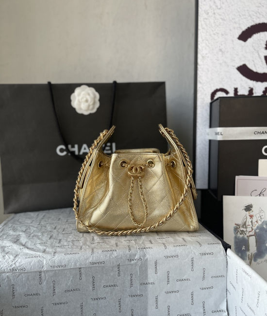 Chanel hobo Drawstring Bucket Bag AS5631