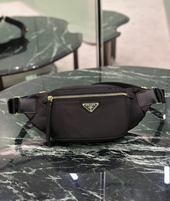 Prada Saffiano Leather Nylon Waist Bag 1BL046