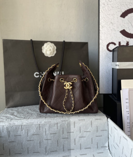 Chanel Hobo Drawstring Bucket Mini Bag AS5631