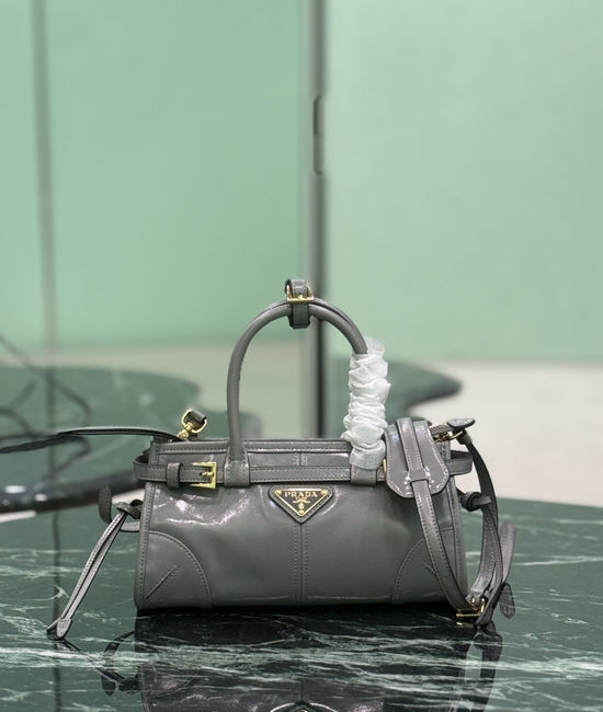 Prada Softlux Patent Leather Mini Satchel 1BA486