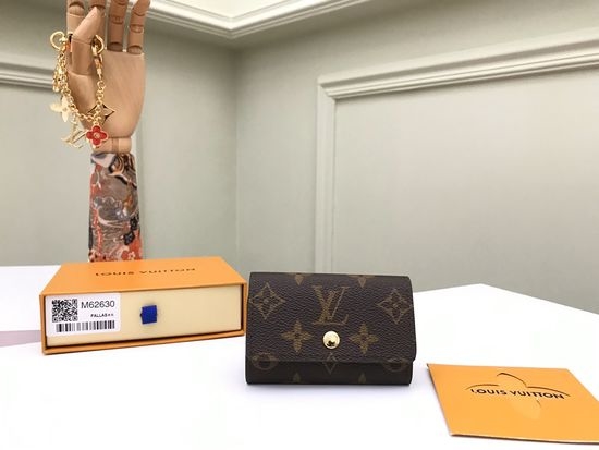 Louis Vuitton LV Monogram Canvas Key Holder Wallet M62630