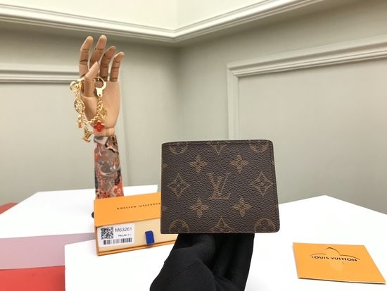 Louis Vuitton LV Slender Monogram Canvas Wallet M63261
