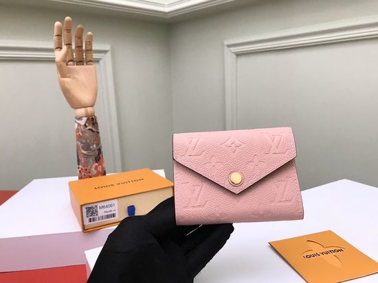 Louis Vuitton LV Victorine Wallet Embossed Leather M64061