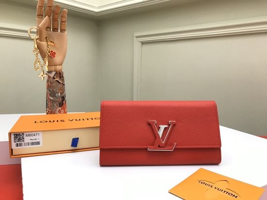 Louis Vuitton LV Capucines Taurillon Leather Wallet M60471