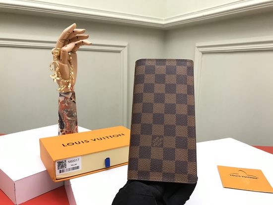 Louis Vuitton LV Brazza Wallet Damier Graphite N60017