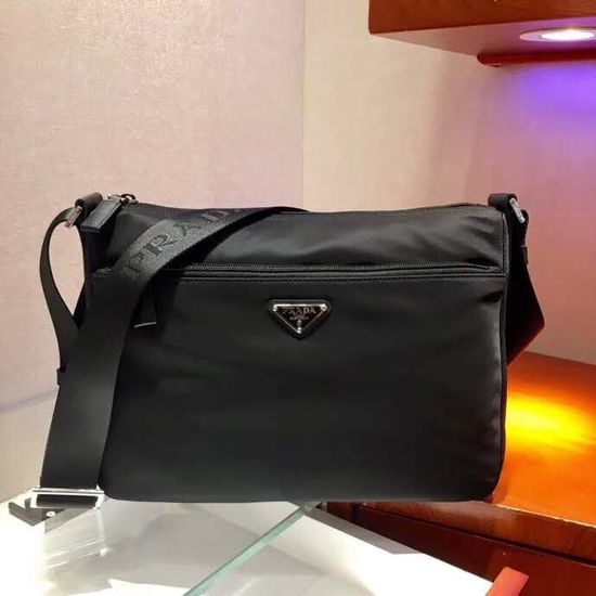 Prada Fabric Shoulder Bag Multiple Compartments 1BC421