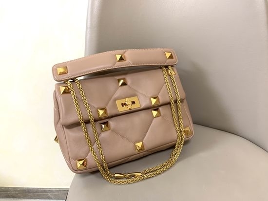 Valentino Roman Stud Nappa Leather Chain Bag 15553